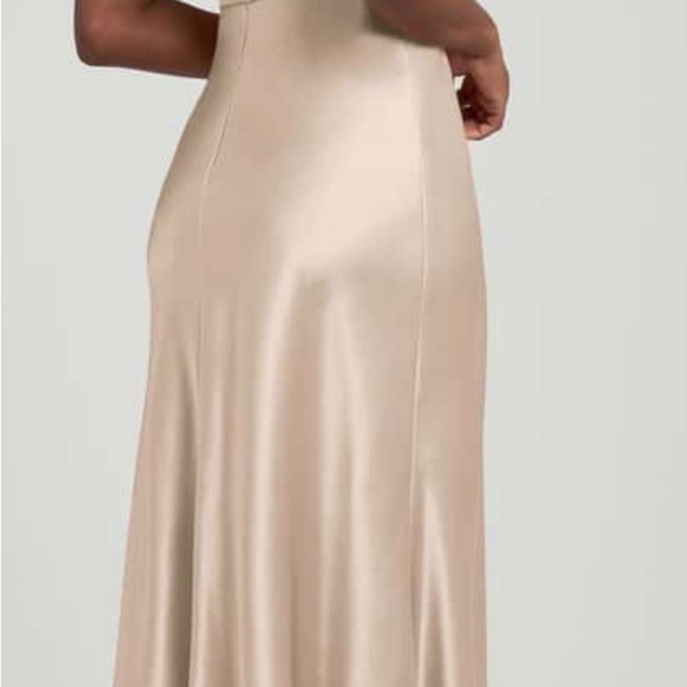 Jenny Yoo Ariana Dress in Pale Gold - Picture 2 of 5